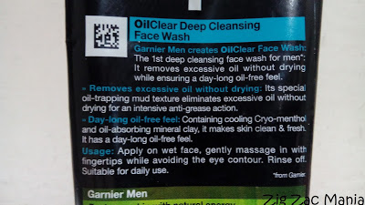 Garnier Men Oil Clear Face Wash Review
