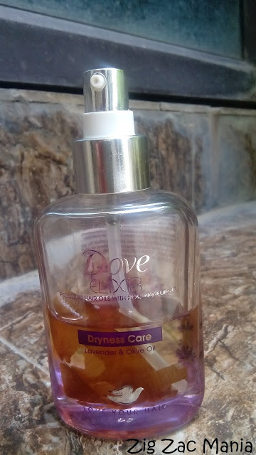 Dove Elixir Dryness Care Hair Oil– Lavender and Olive Oil Review