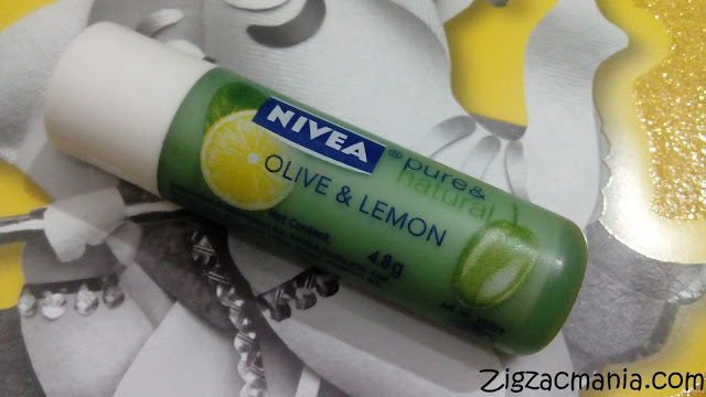 Nivea Pure and Natural Olive and Lemon Lip Balm| Review