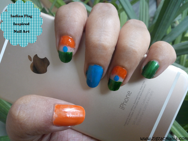 Independence Day (Indian Flag Inspired) Nail Tutorial