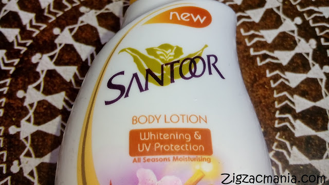 Santoor Whitening & UV Protection Body Lotion: Whitening & UV protection