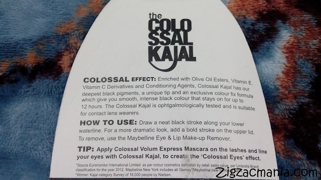 Maybelline Colossal Kajal Or Khol Ingredients
