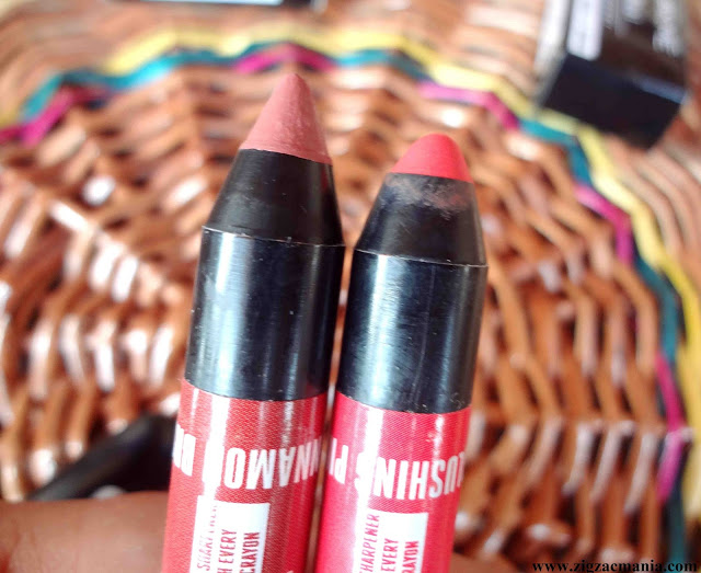 Lakme Enrich Lip Crayons Cinnamon Brown (09) & Blushing Pink (10) | Review & Swatches