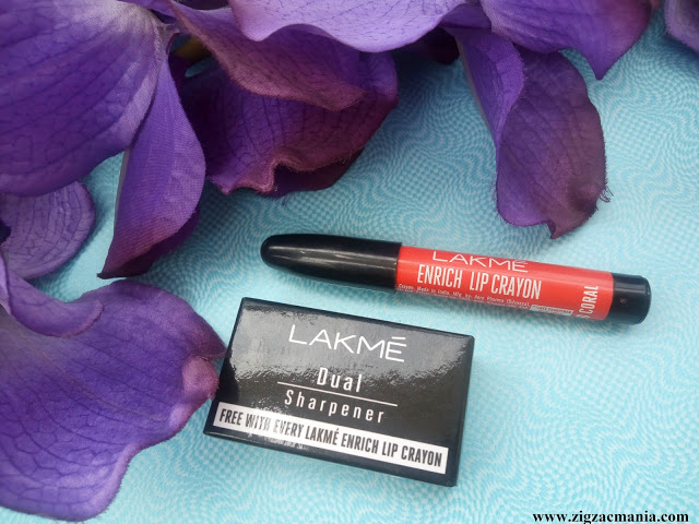 Lakme Enrich Lip Crayon Candid Coral (03)| Review & Swatches 
