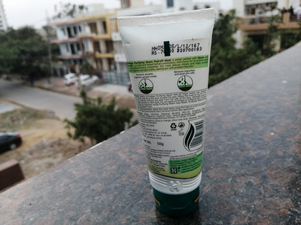 Himalaya Purifying Neem Peel Off Mask| Review