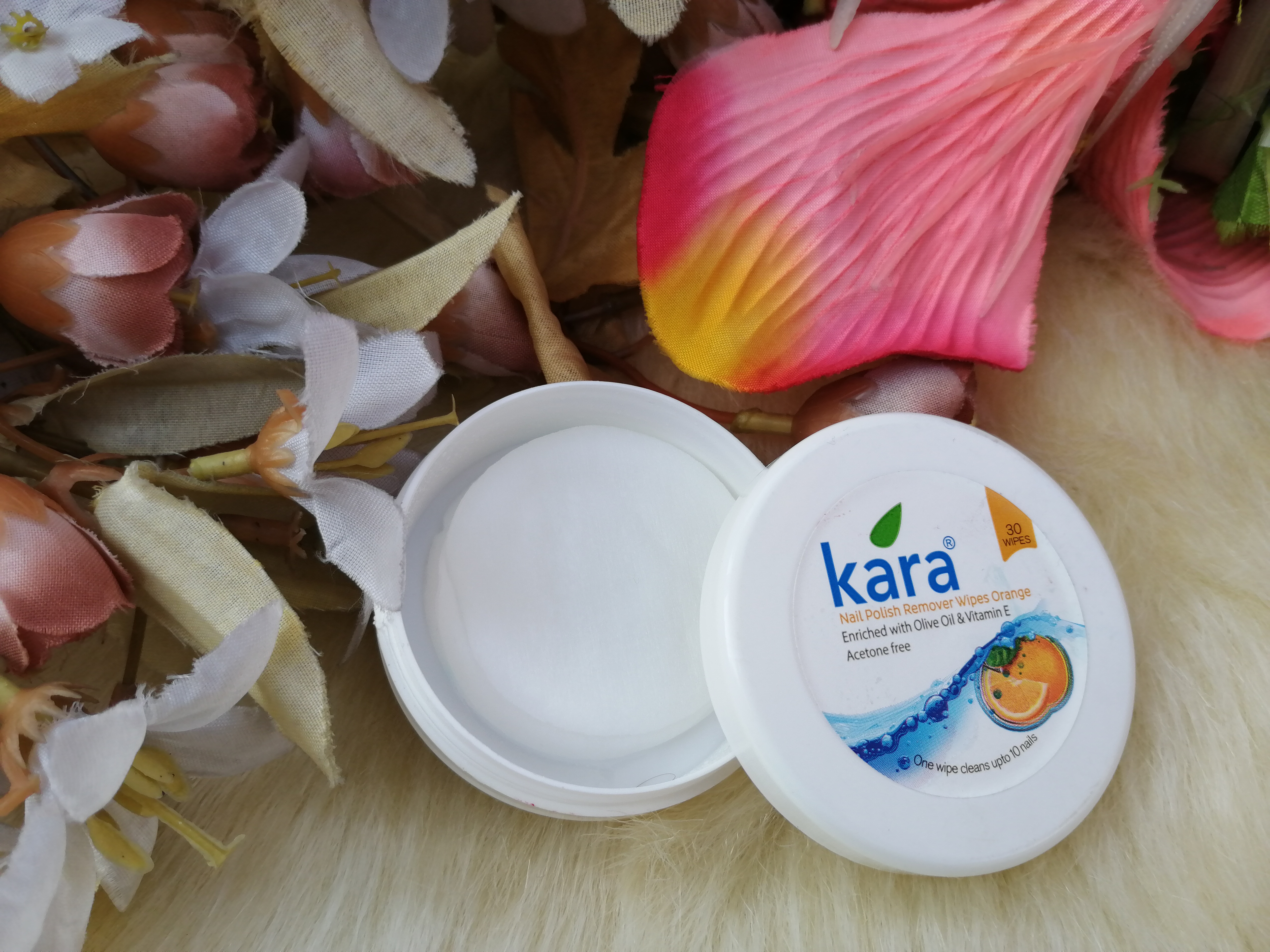 Kara Nail Polish Remover Wipes Orange| Review