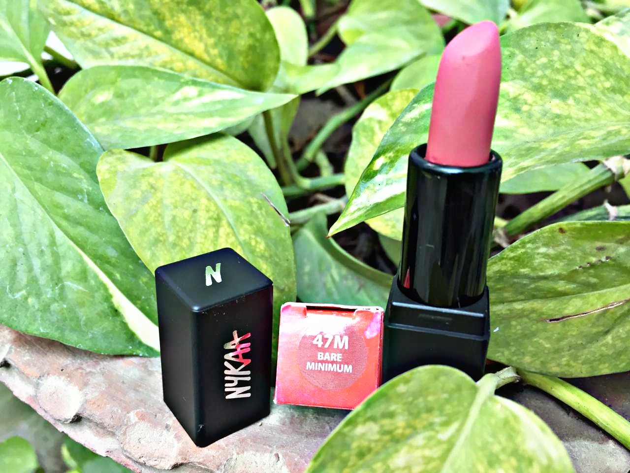 Nykaa Matte Mini Lipstick Bare Minimum (47M)| Review & Swatch
