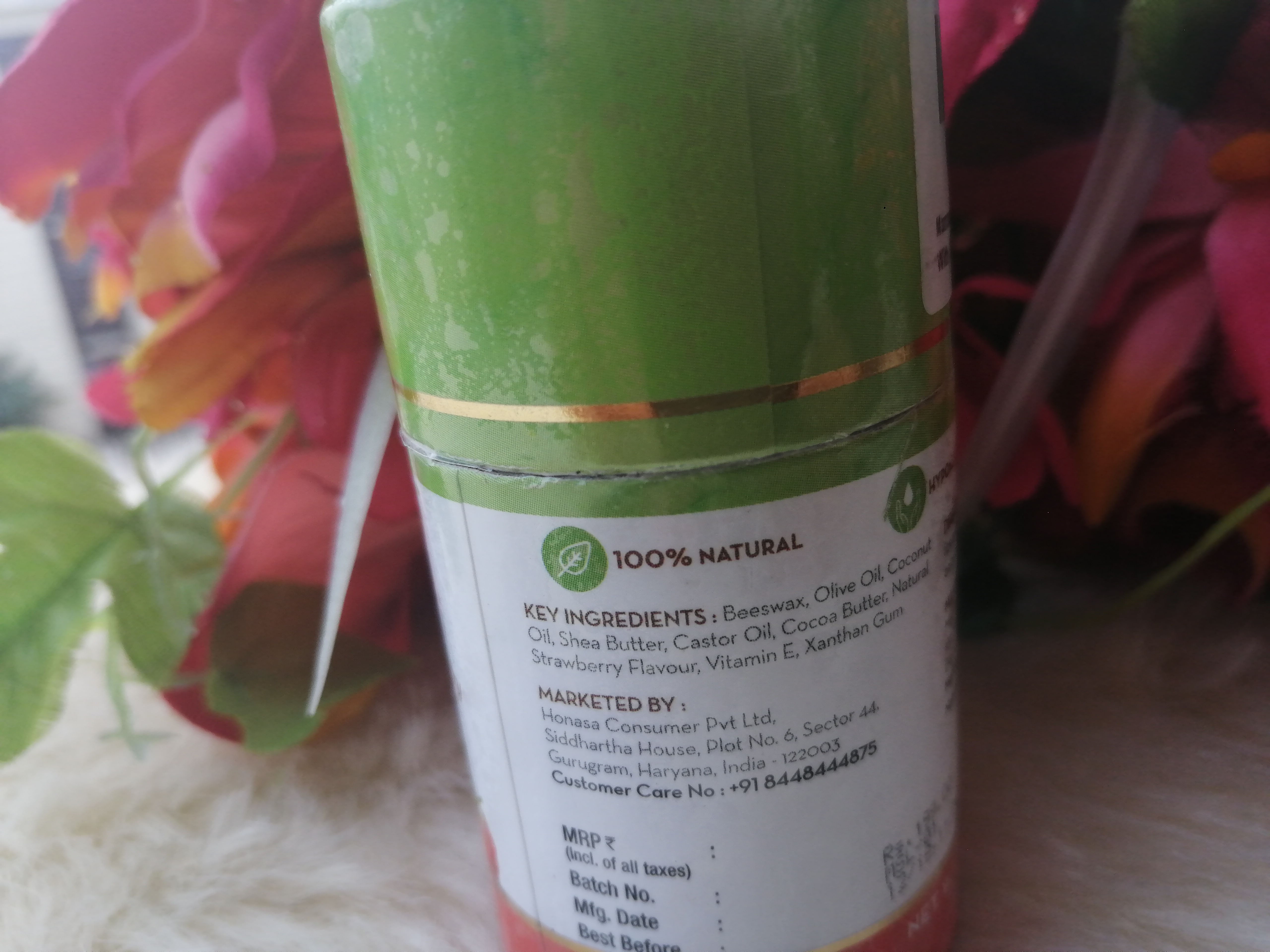 Mamaearth Natural Lip Balm (Shea butter & Strawberry)| Review