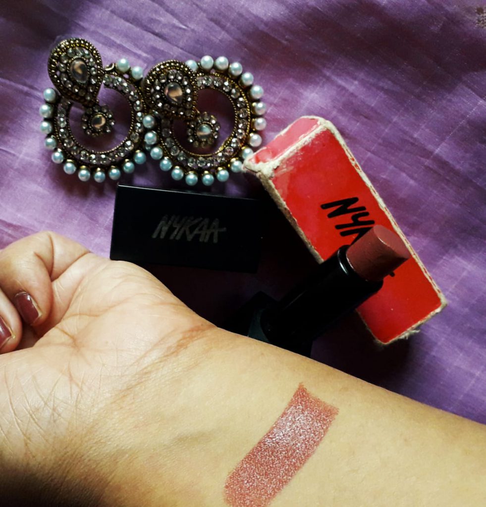 Nykaa Taupe Thrill Lipstick| Review & Swatch