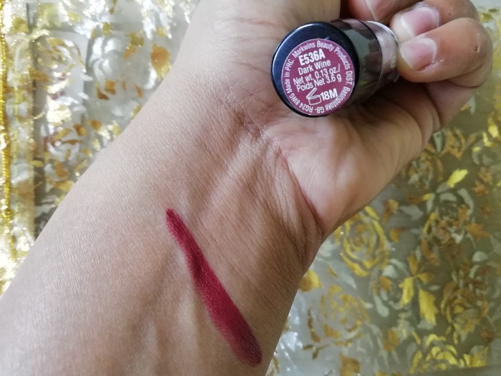 Wet n Wild Silk Finish Lipstick (Dark Wine)|Review & Swatch