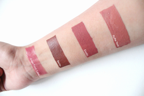 NYX Lingerie Liquid Lipsticks (Exotic and Ruffle Trim)| Review & Swatches