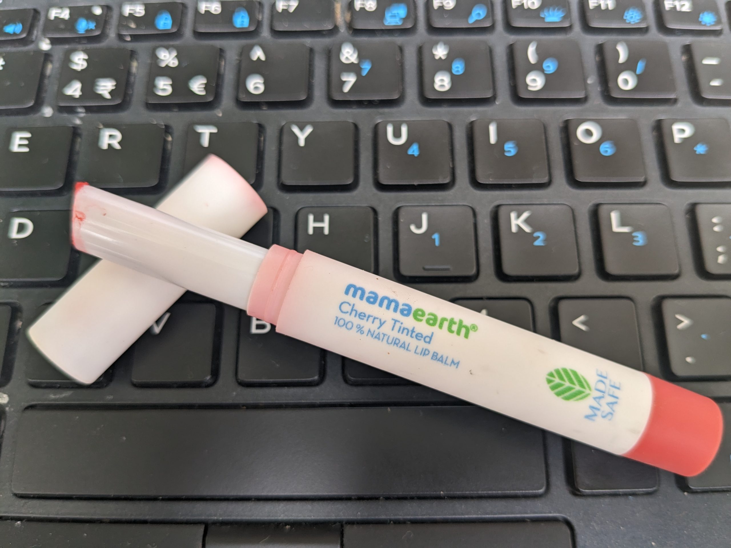 MamaEarth Lip Balm Cherry Tinted| Review & Swatch
