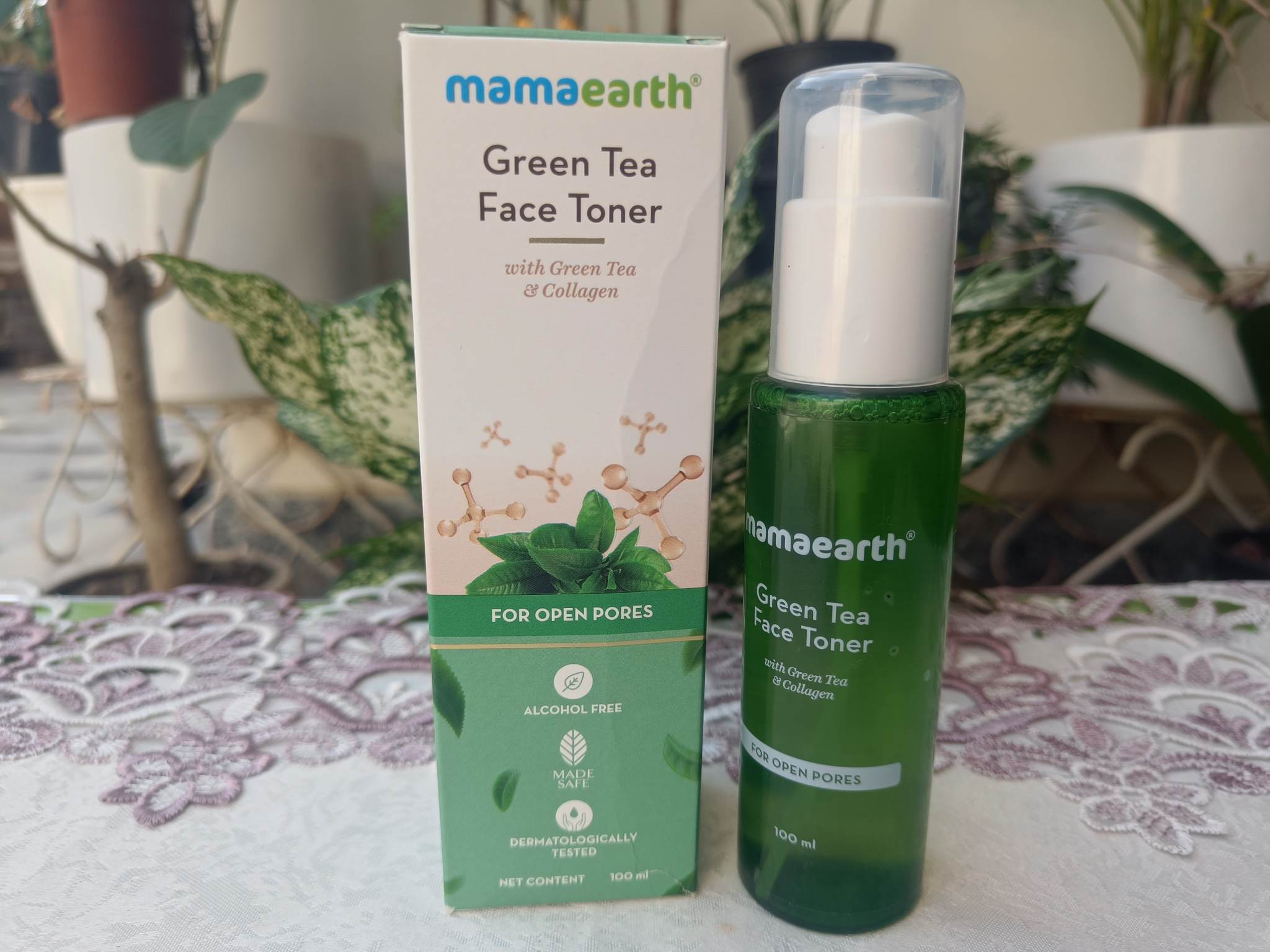 Mamaearth Green Tea Face Toner With Green Tea & Collagen| Review