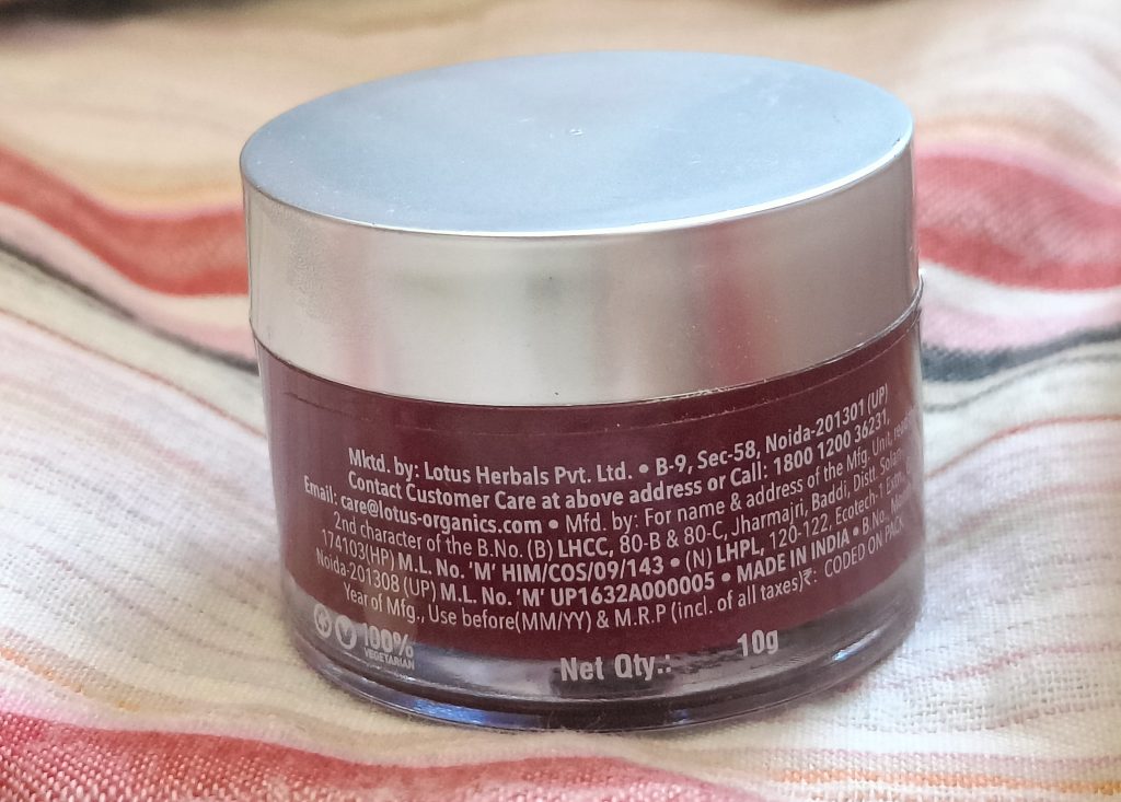 Lotus Organic Lip & Cheek Tint| Review