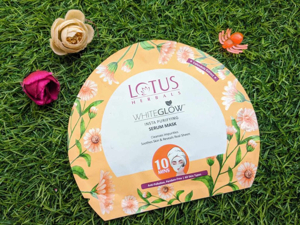 Lotus Herbals WhiteGlow Insta-Purifying Serum Sheet Mask| Review