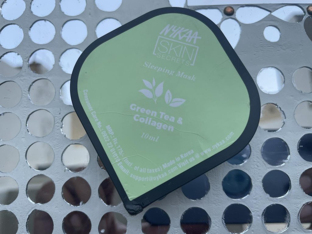 Nykaa Skin Secrets Green Tea & Collagen Sleeping Mask| Review