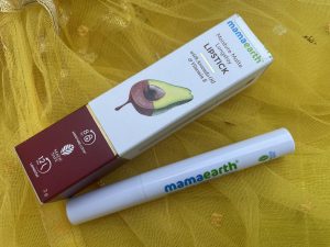 mamaearth Moisture Matte Longstay Lipstick Raisin Punch(17)| Review
