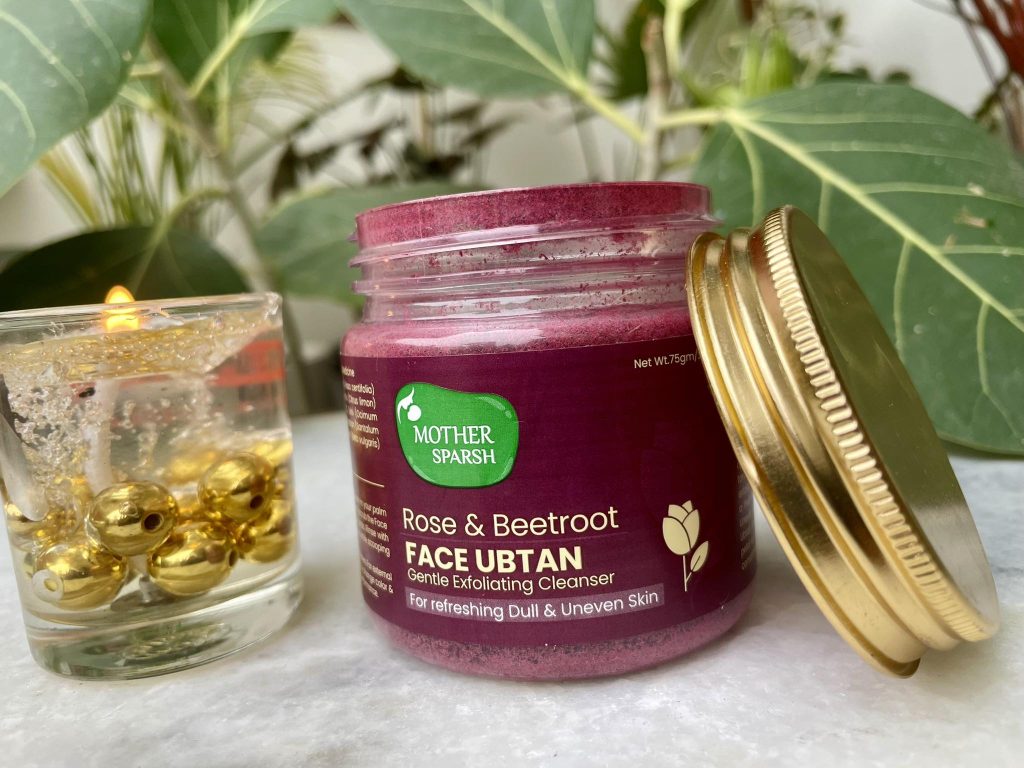 Review Of Mother Sparsh Rose & Beetroot Ubtan
