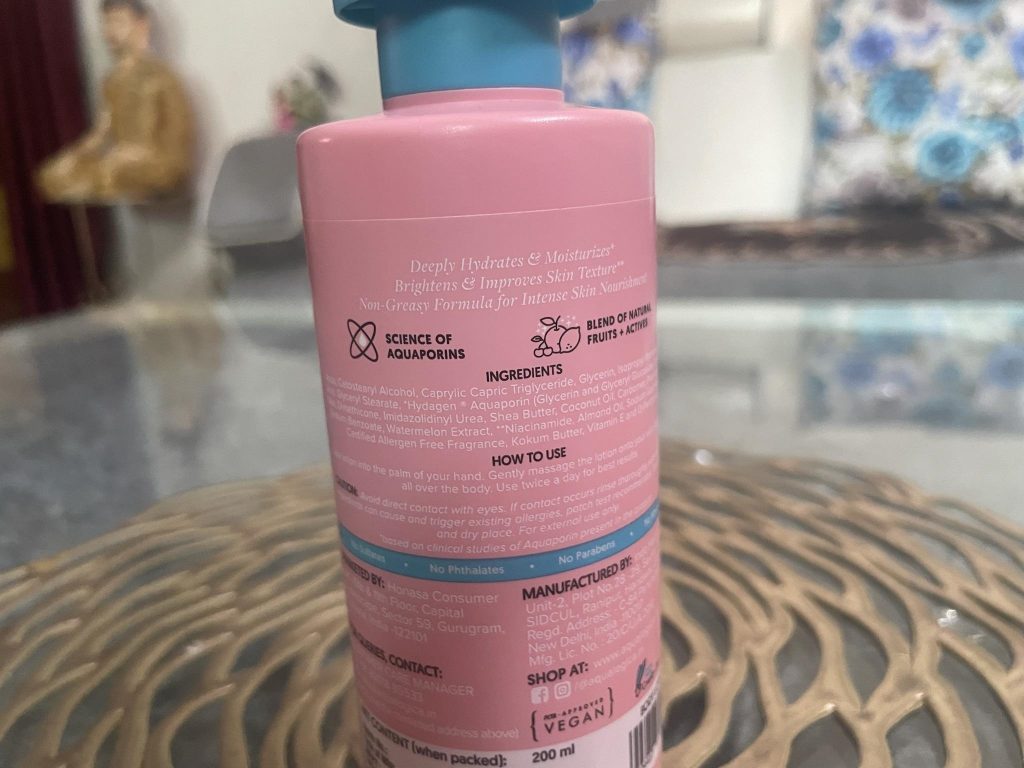 Aqualogica Radiance+ Silky Body Lotion| Review
