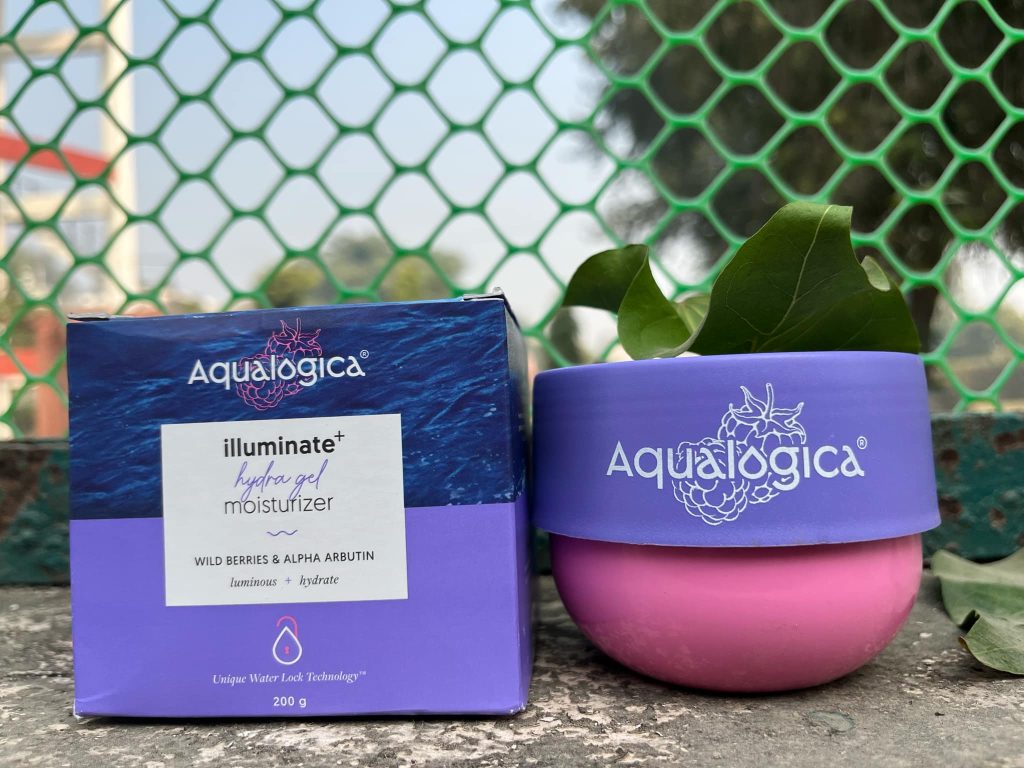 Aqualogica Illuminate + Hydra Gel Moisturizer with Wild Berries & Alpha Arbutin| Review